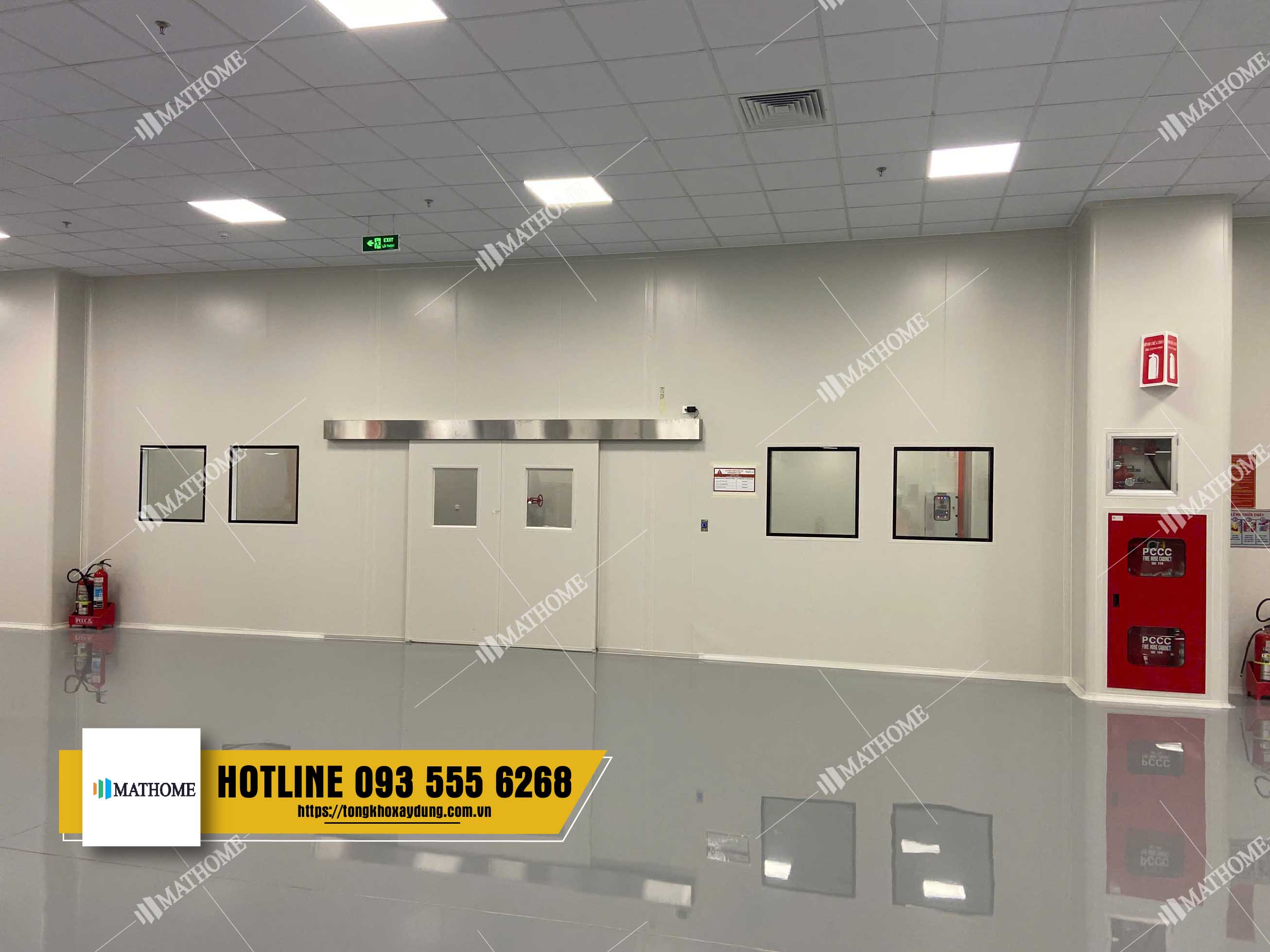 Cửa trượt tự động Panel phòng sạch