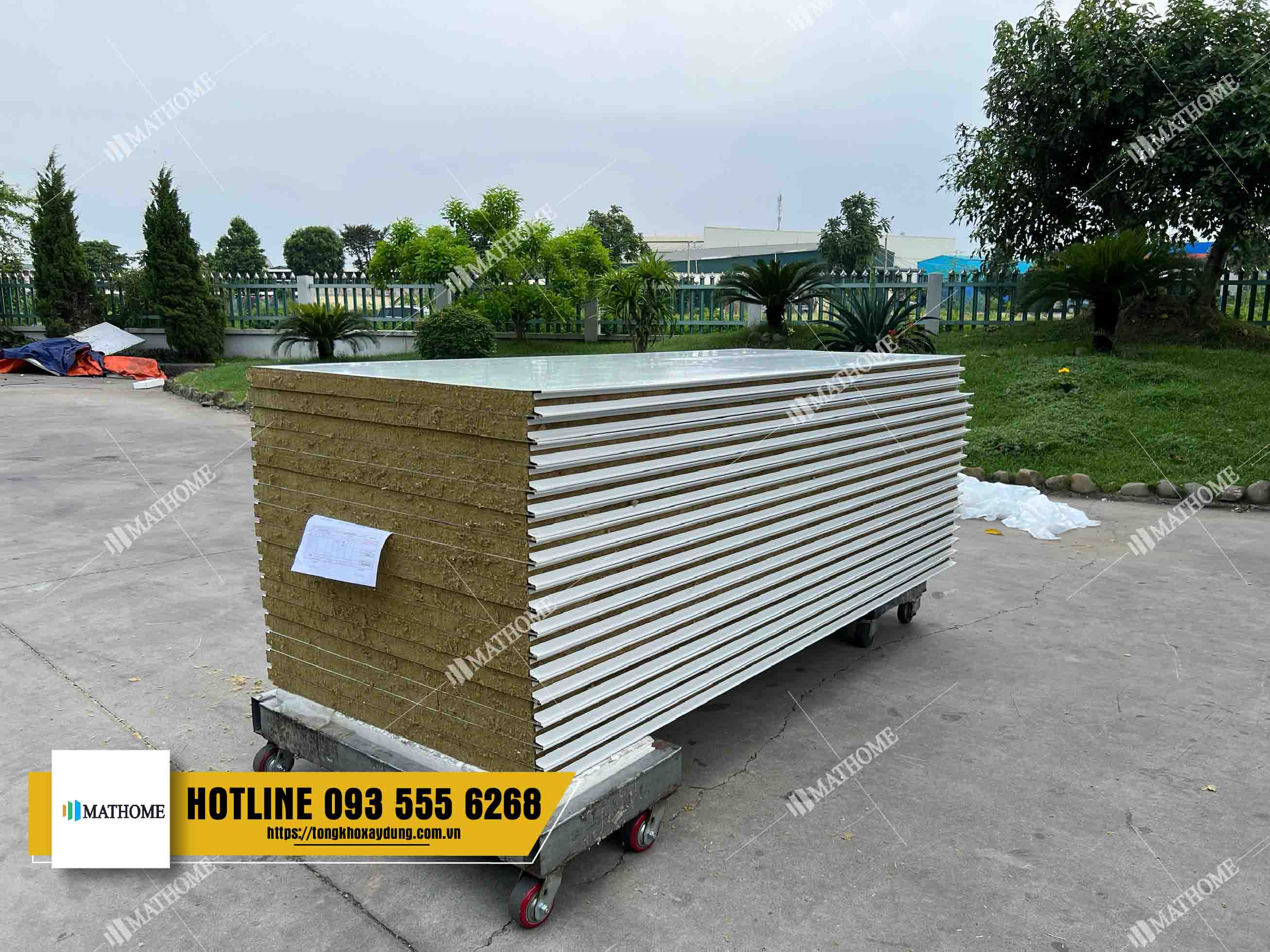 Panel bông khoáng phòng sạch