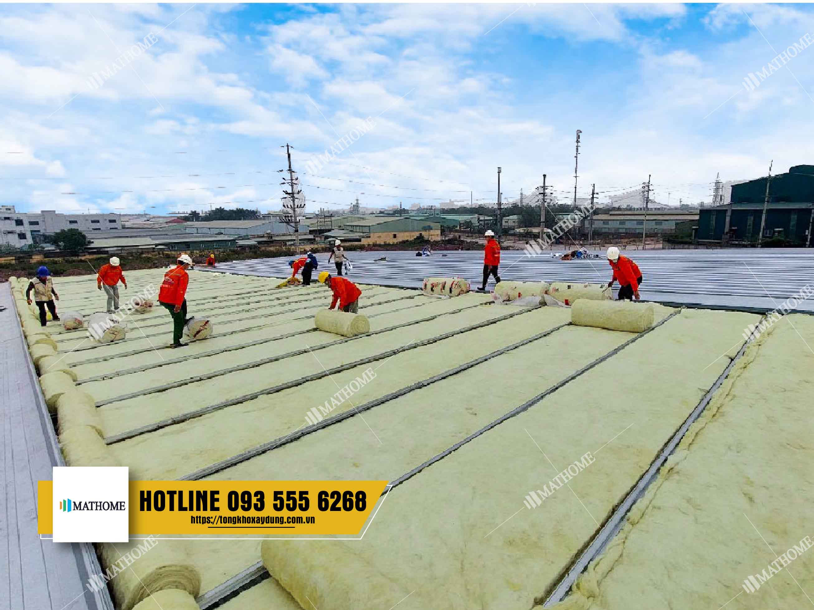 bông khoáng rockwool cách âm cách nhiệt chống cháy