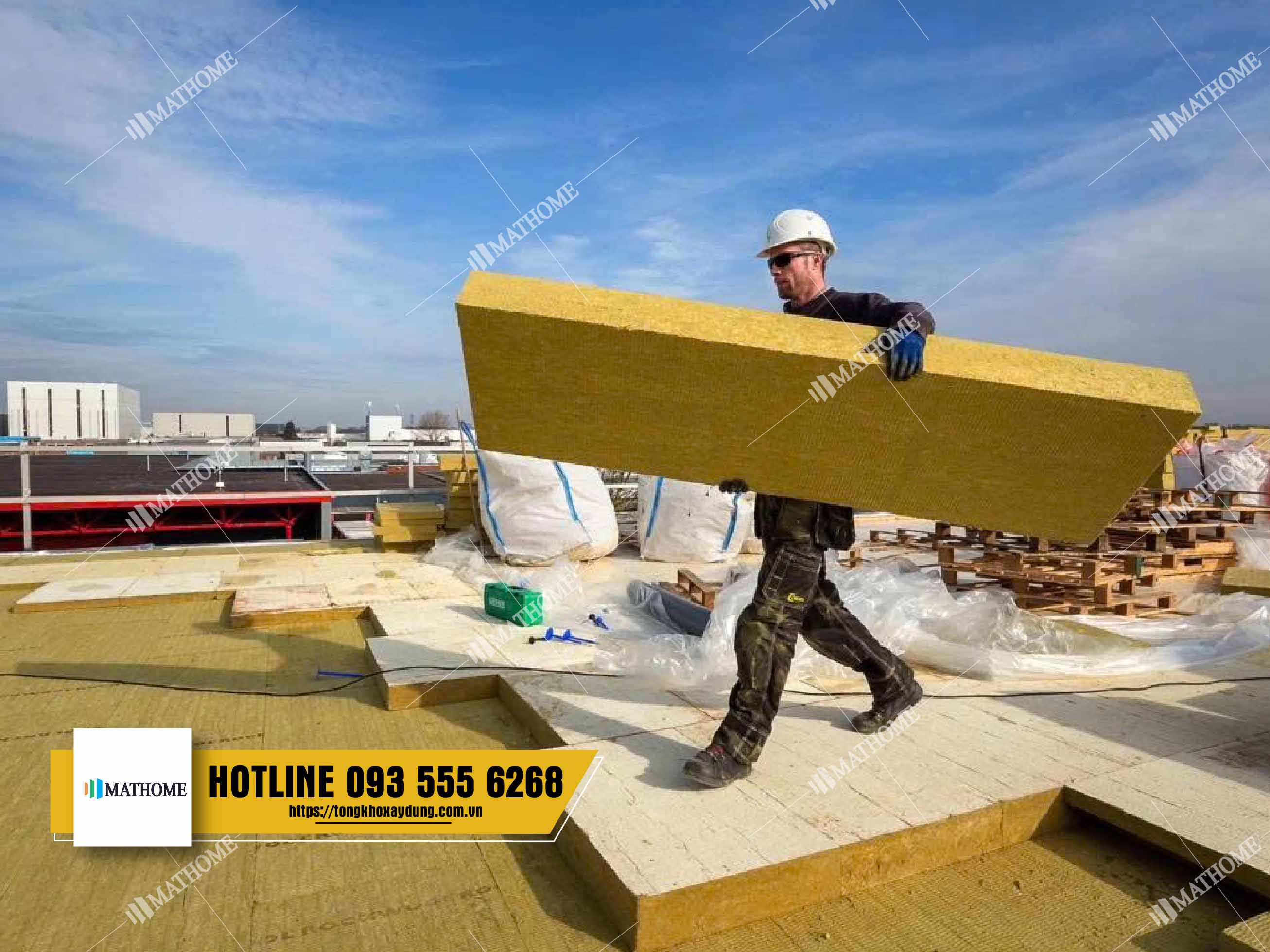 bông khoáng cách nhiệt mathome