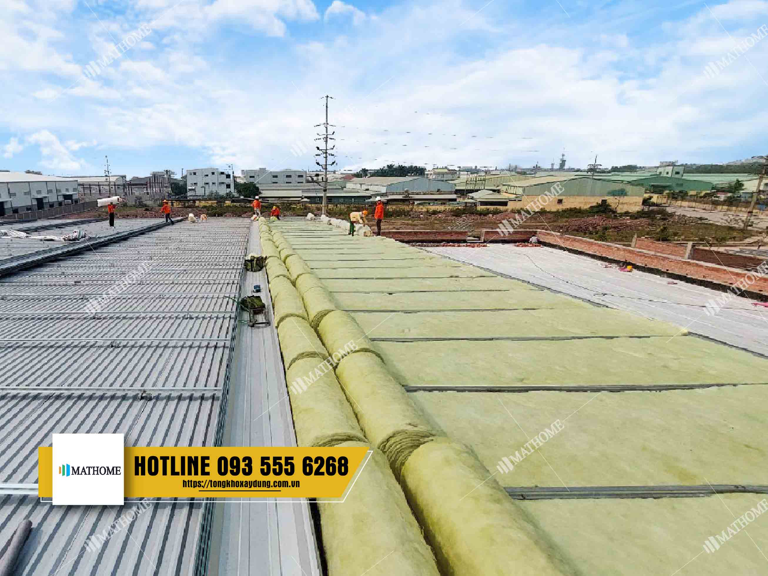 bông khoáng cách âm chống cháy