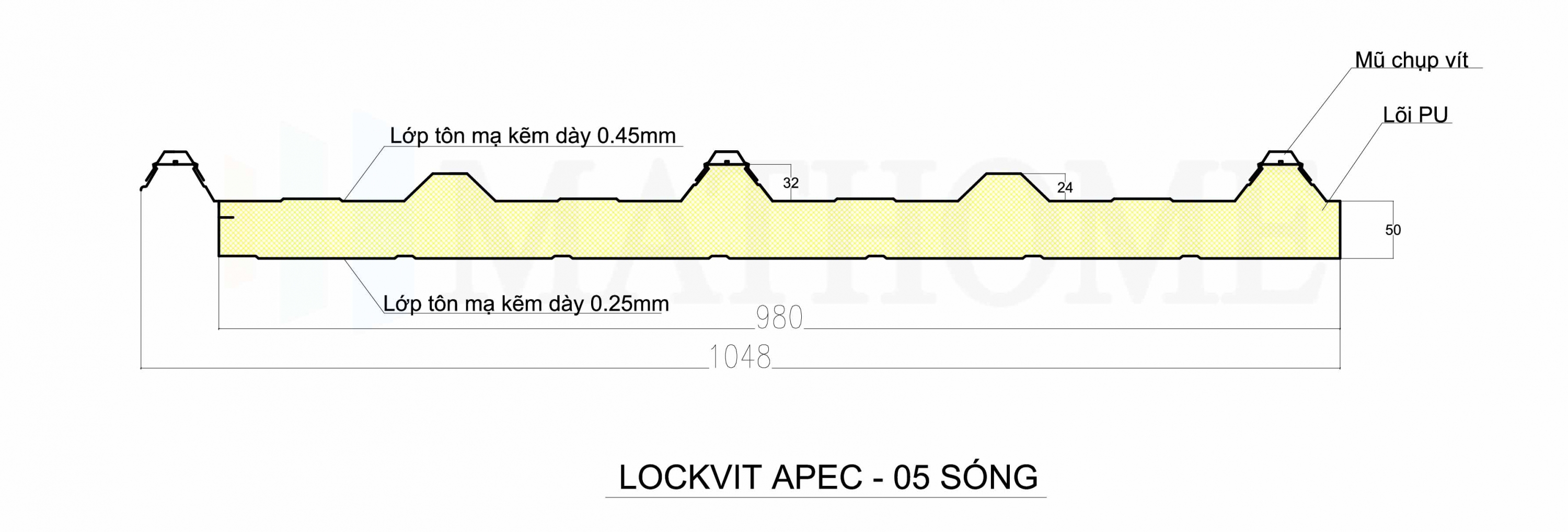 tôn lockvit 5